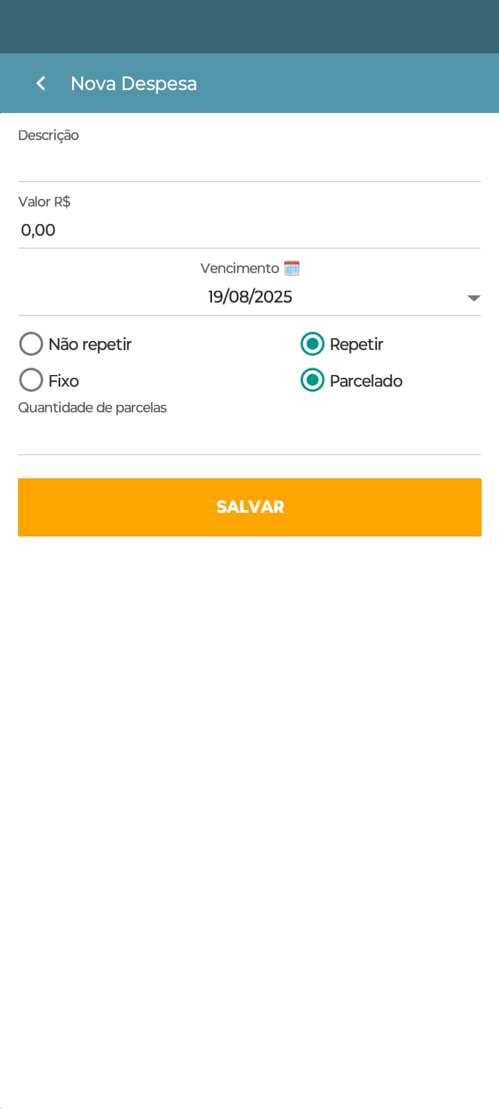 Diálogo de exclusão de despesa recorrente